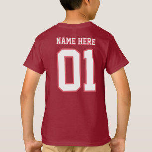 CREATE-YOUR-OWN DIY Custom design Boys Team Number T-Shirt