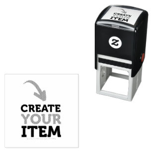 CREATE-YOUR-OWN DIY Custom upload design Black Self-inking Stamp