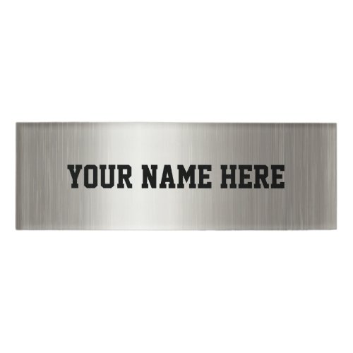 CREATE_YOUR_OWN DIY Custom upload design Silver Name Tag