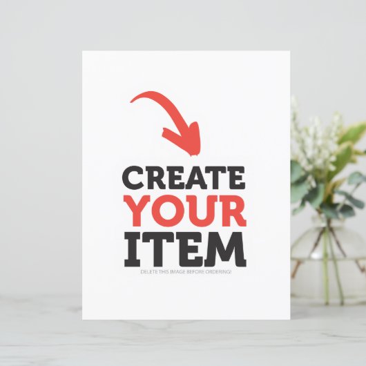 CREATE-YOUR-OWN DIY Custom upload your design (Standing Front)