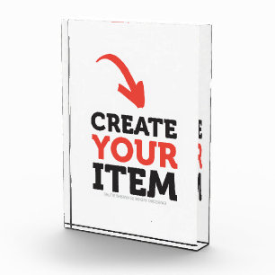 CREATE-YOUR-OWN DIY Custom upload your design Acrylic Award