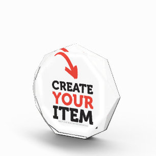 CREATE-YOUR-OWN DIY Custom upload your design Acrylic Award
