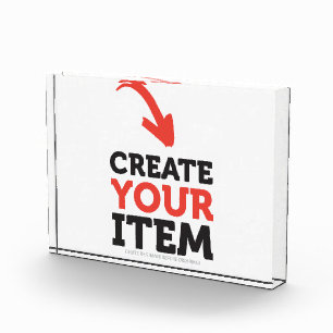 CREATE-YOUR-OWN DIY Custom upload your design Acrylic Award