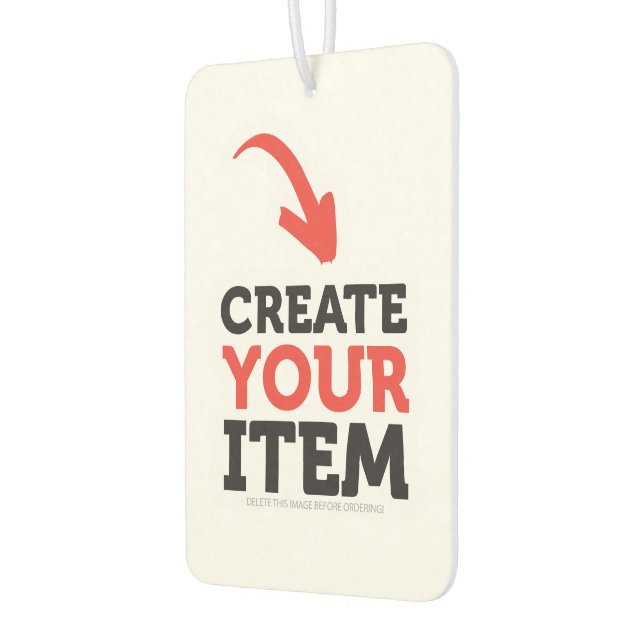 CREATE-YOUR-OWN DIY Custom upload your design Air Freshener (Left)