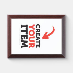 CREATE-YOUR-OWN DIY Custom upload your design Award Plaque