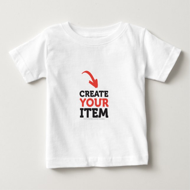 CREATE-YOUR-OWN DIY Custom upload your design Baby T-Shirt (Front)