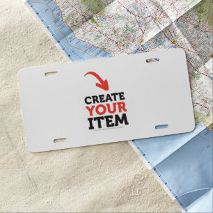 CREATE-YOUR-OWN DIY Custom upload your design car License Plate