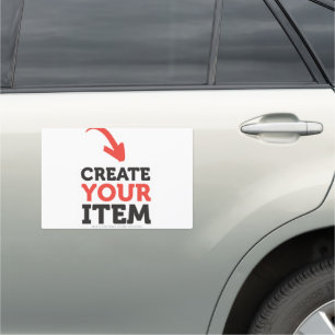 CREATE-YOUR-OWN DIY Custom upload your design Car Magnet