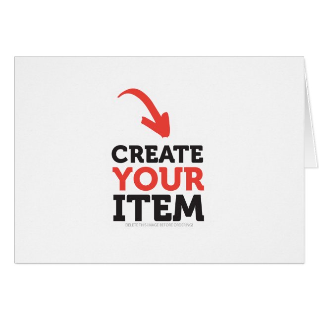 CREATE-YOUR-OWN DIY Custom upload your design Cards (Front Horizontal)