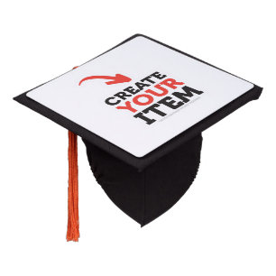 CREATE-YOUR-OWN DIY Custom upload your design Graduation Cap Topper