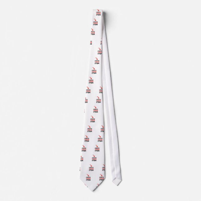 CREATE-YOUR-OWN DIY Custom upload your design Neck Tie (Front)