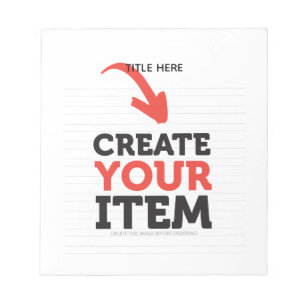 CREATE-YOUR-OWN DIY Custom upload your design Notepad