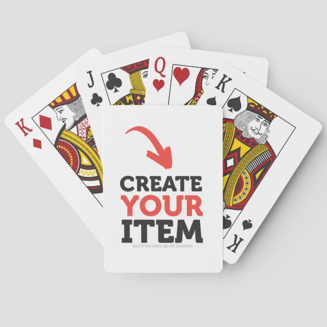 CREATE-YOUR-OWN DIY Custom upload your design Poker Cards (Back)