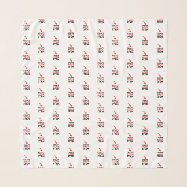 CREATE-YOUR-OWN DIY Custom upload your design Scarf (Front)