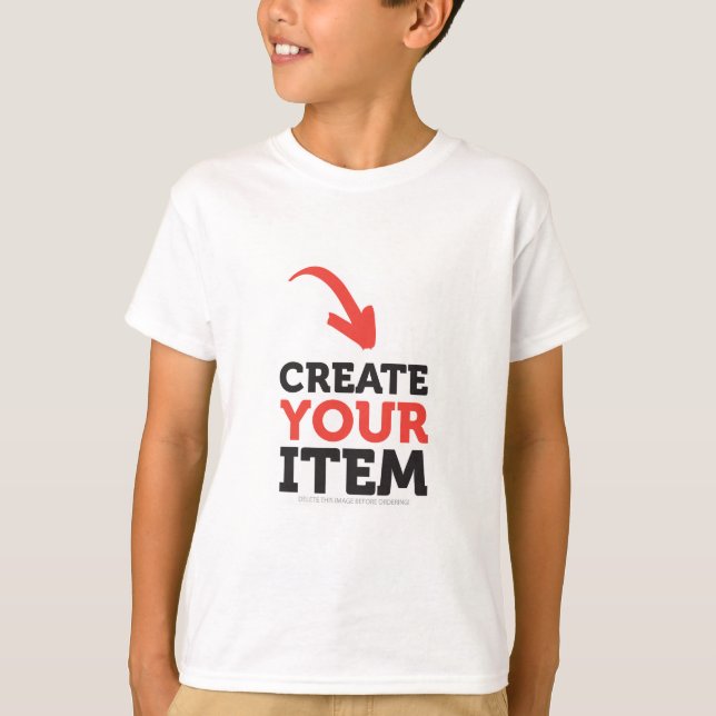 CREATE-YOUR-OWN DIY Custom upload your design T-Shirt (Front)
