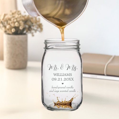 Create Your Own DIY Hand Poured Wedding Candle