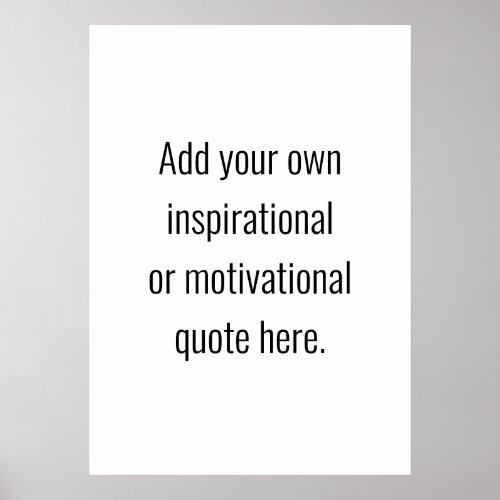 Create Your Own DIY Modern Inspirational Quote Poster