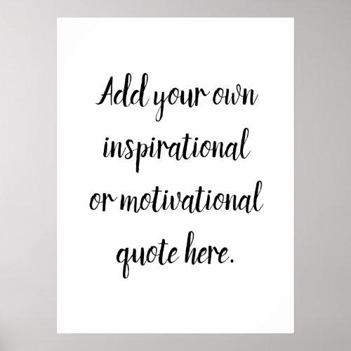 Create Your Own DIY Modern Inspirational Quote Poster