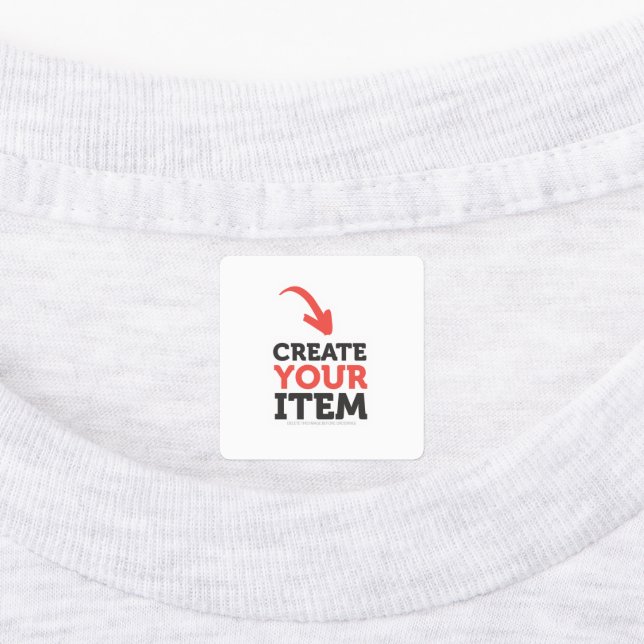 CREATE-YOUR-OWN DIY Upload your design iron-on Labels (Affixed)
