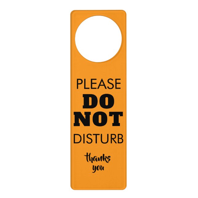 Create Your Own | Do Not Disturb Custom Door Hanger (Front)