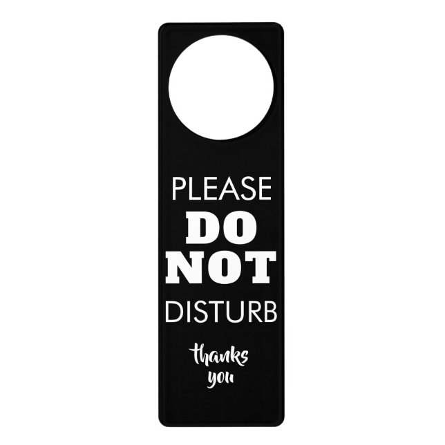 Create Your Own | Do Not Disturb Custom Door Hanger (Front)