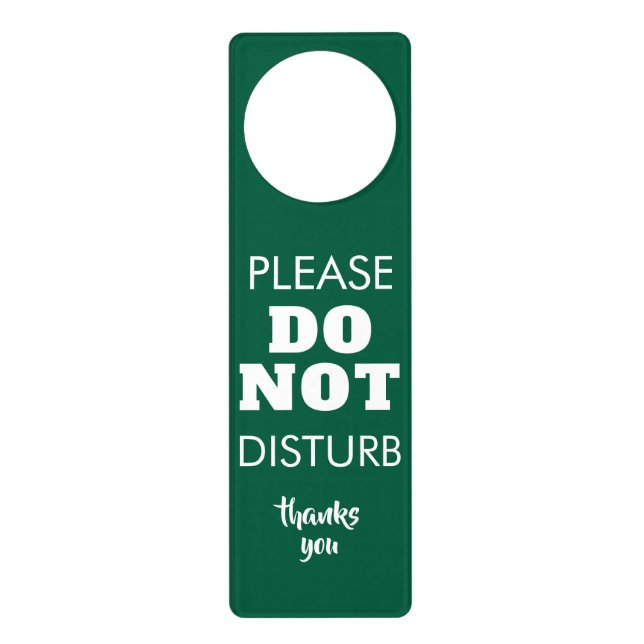 Create Your Own | Do Not Disturb Custom Door Hanger (Front)
