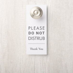 Create Your Own Do Not Disturb Wedding Door Hanger