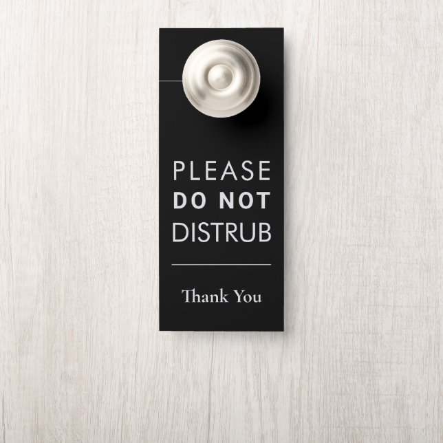 Create Your Own Do Not Disturb Wedding Door Hanger (On Knob)