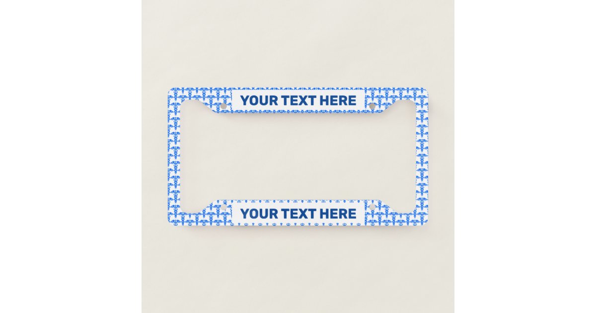 Create Your Own Doctor Medical Symbol License Plate Frame Zazzle