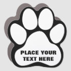 Create Your Own Dog Paw Print  Message Text