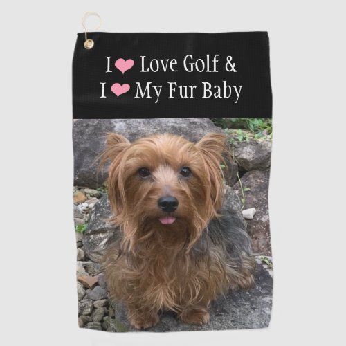 Create Your Own Dog Photo Custom Pet   Golf Towel