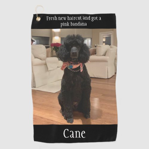 Create Your Own Dog Photo Custom Pet Golf Towel