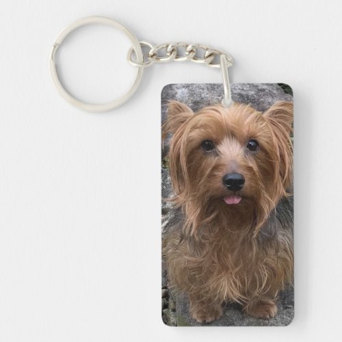 Create Your Own Dog Photo Custom Pet  Keychain