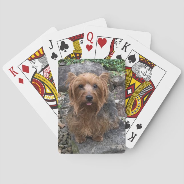 Create Your Own Dog Photo Custom Pet Poker Cards (Back)