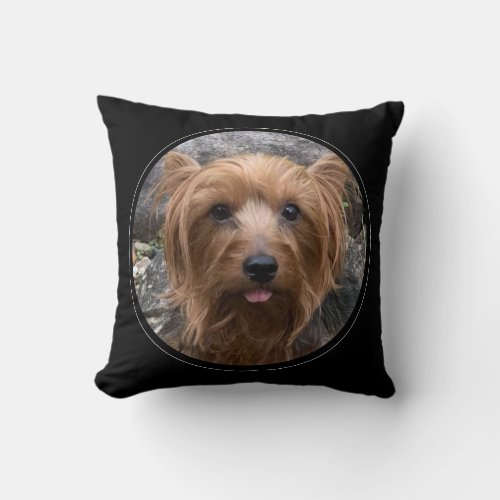 Create Your Own Dog Photo Custom Pet  Throw Pillow
