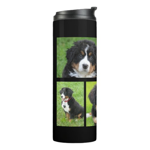 Create your own dog photos photo collage family thermal tumbler