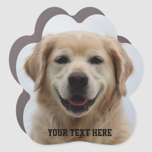 Create Your Own Dog Puppy  Photo Car Magnet