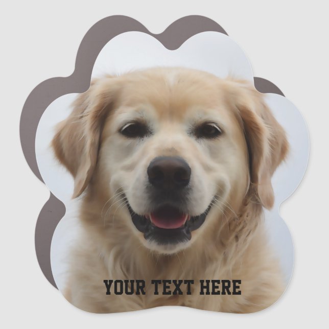 Create Your Own Dog Puppy  Photo Car Magnet (Front)