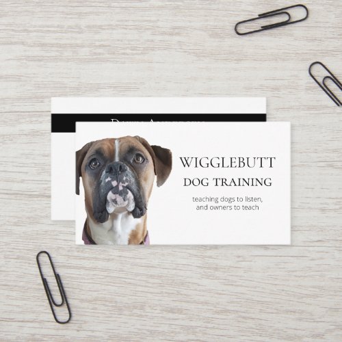 Create Your Own Dog Training Business Card