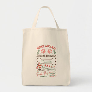 Create Your Own Dog's Christmas Santa Sack Tote Bag