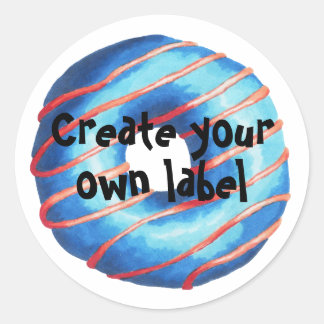 Create Your Own Donut Classic Round Sticker