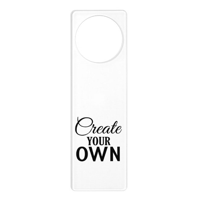 Create Your Own Door Hanger (Front)