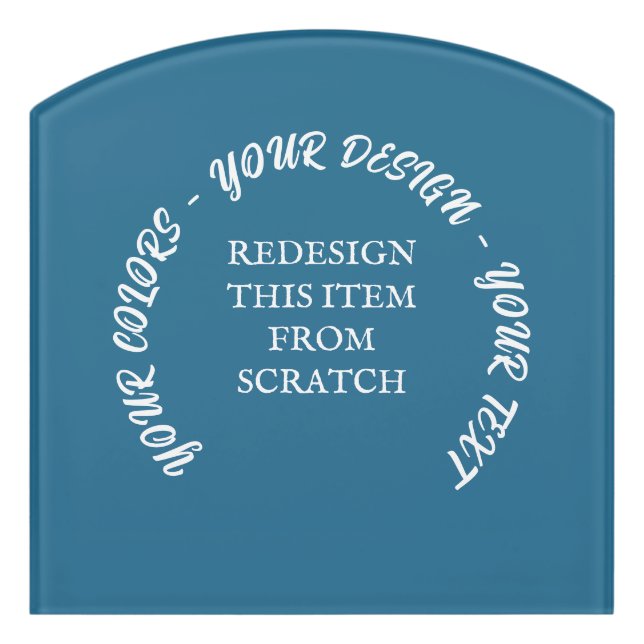 Create Your Own Door Sign (Contour Front)