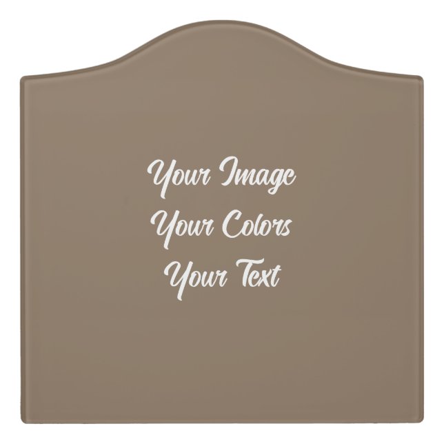 Create Your Own Door Sign (Large Crest Front)