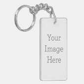 Acrylic Keychain, Rectangle (double-sided) (Front Left)