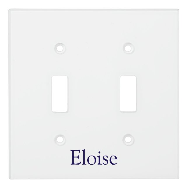 Create Your Own Double-Toggle Light Switch Cover (Front)