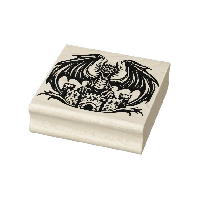 Create Your Own Dragon Castle Guardian Rubber Stamp (Stamp)
