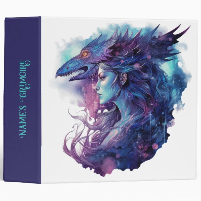 Create Your Own Dragon Goddess 3 Ring Binder (Front/Spine)