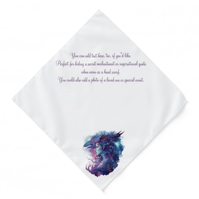 Create Your Own Dragon Goddess Bandana (Front)