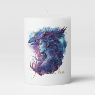 Create Your Own Dragon Goddess Pillar Candle